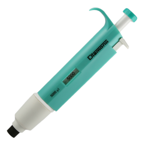 Globe Scientific Pipette, Diamond, Fixed Volume, 10000uL (10mL), Light Green Image